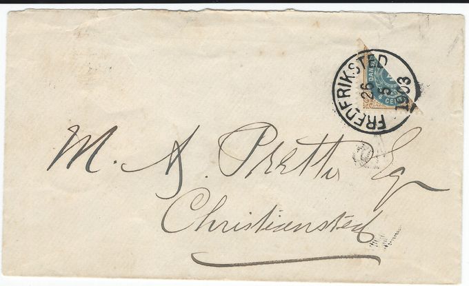 Frederiksted May 26 1903 sent to Christiansted. Very late usage