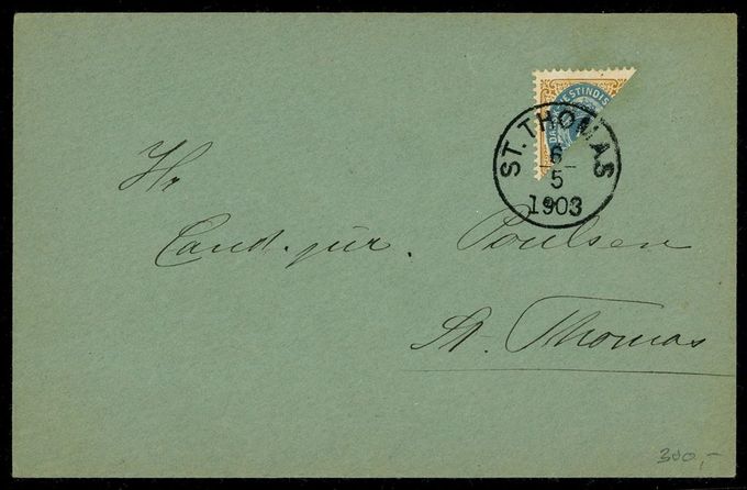 Nicely positioned bisect - clean well placed cancel - nice hand writing - and the bisected 4 cents with the oval flaw 