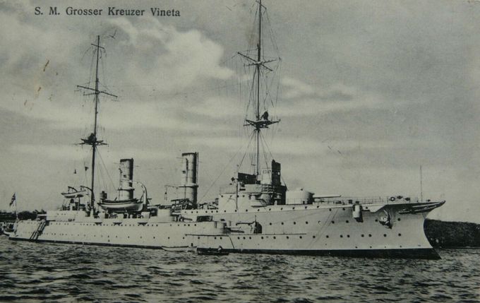 German Naval ship S.M.S. Vineta.